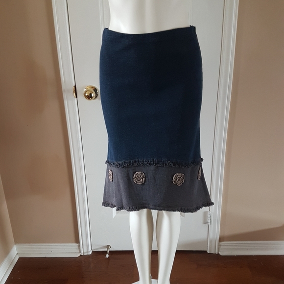 Vintage Dresses & Skirts - 🌟Vintage🌟 Dark Jean Skirt